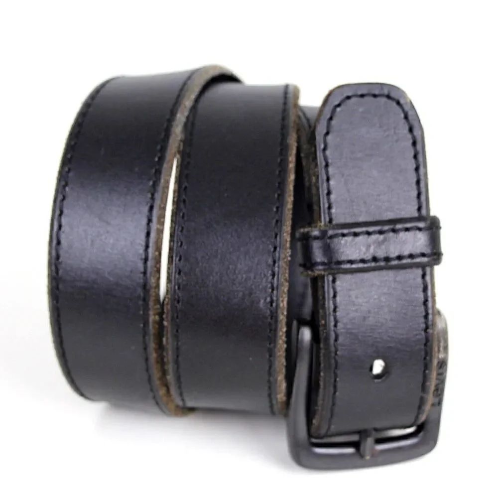 Levi's DARK BROWN GENUINE LEATHER 1.5"Wd STITCH CASUAL DRESS WOMEN'S BELT M (P8